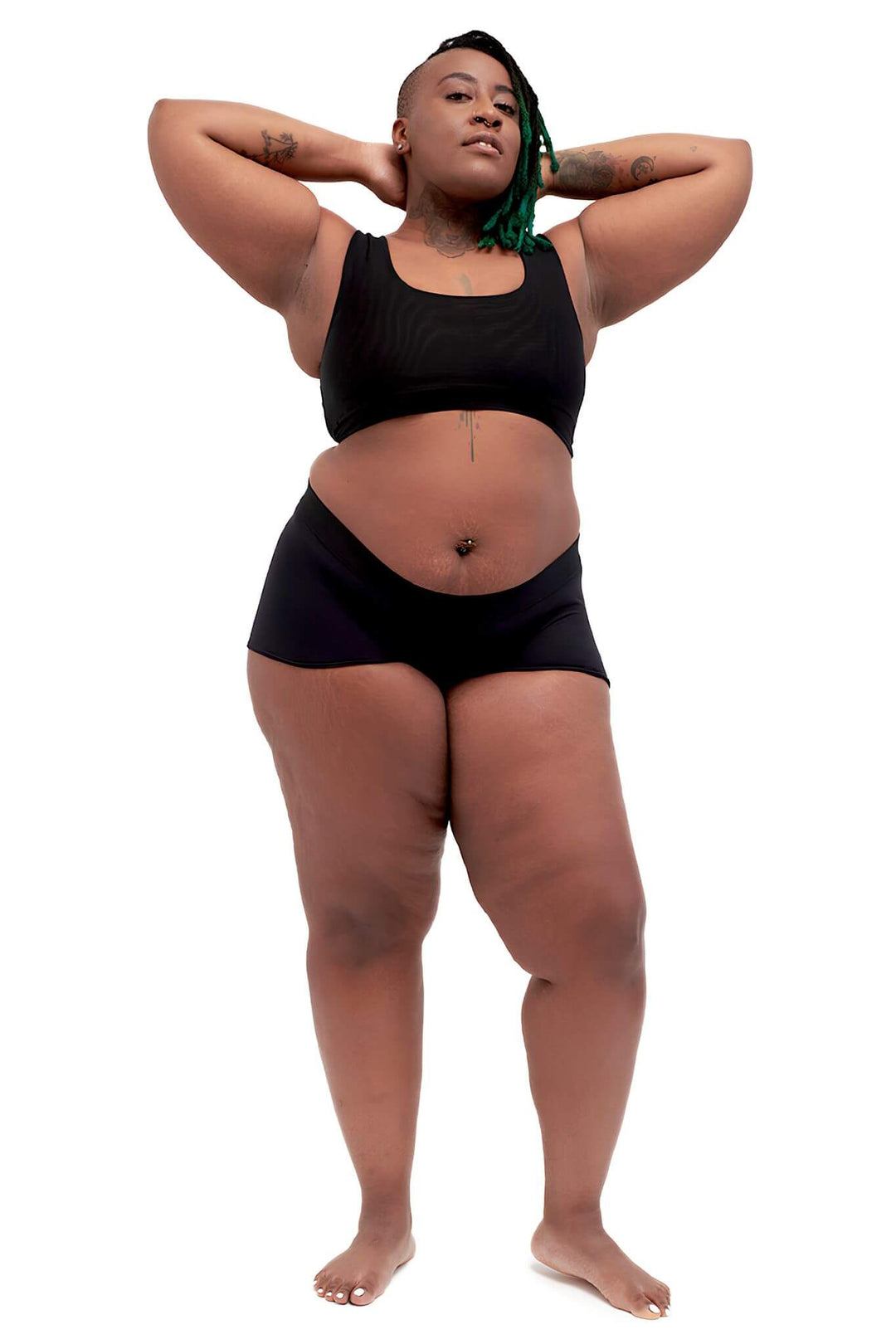 Mesh Bra Binder - Black