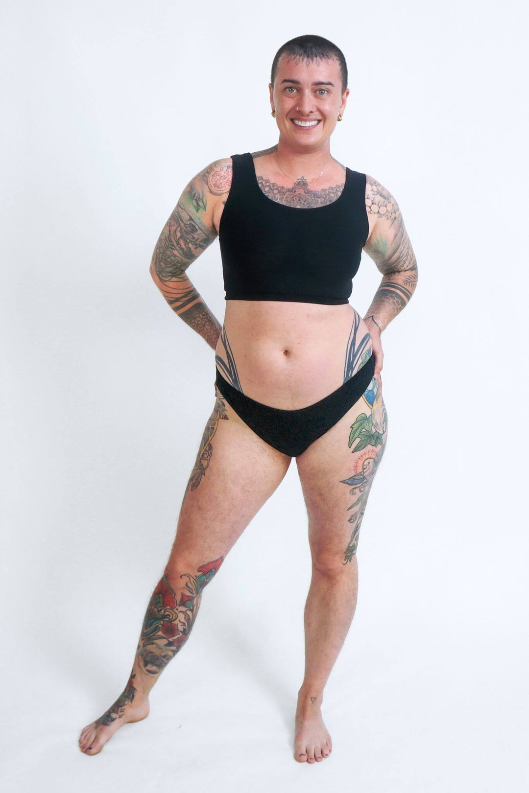 Mesh Bra Binder - Black