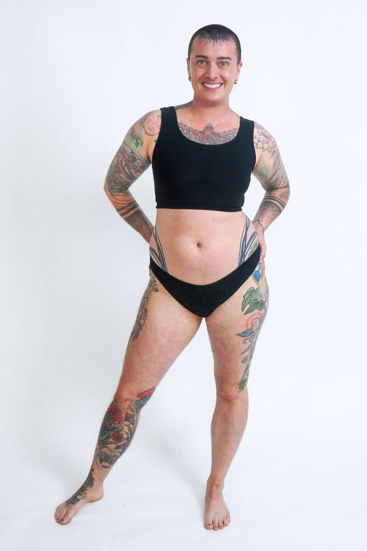 Mesh Bra Binder - Black