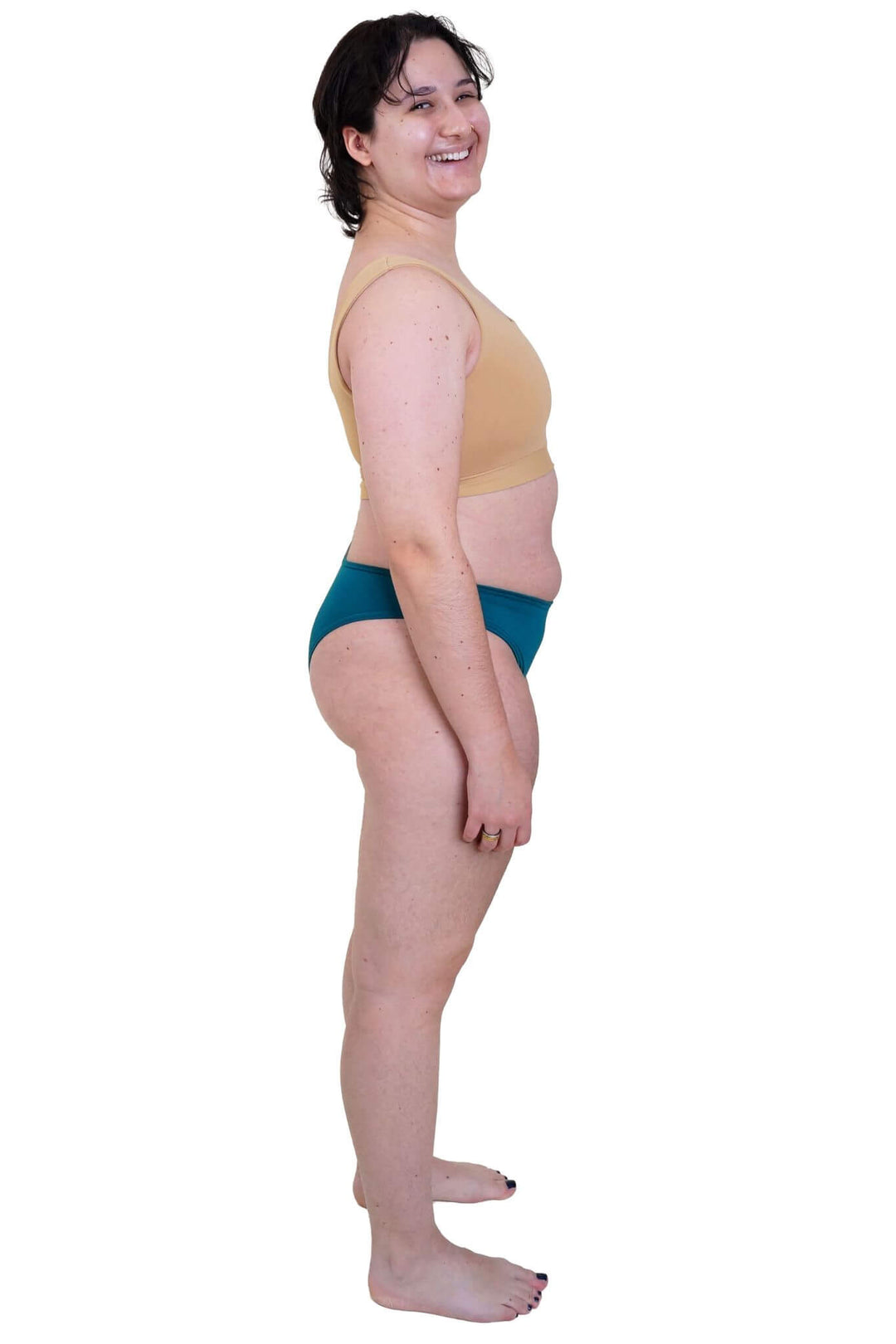 Lycra Bra Binder - Cashew