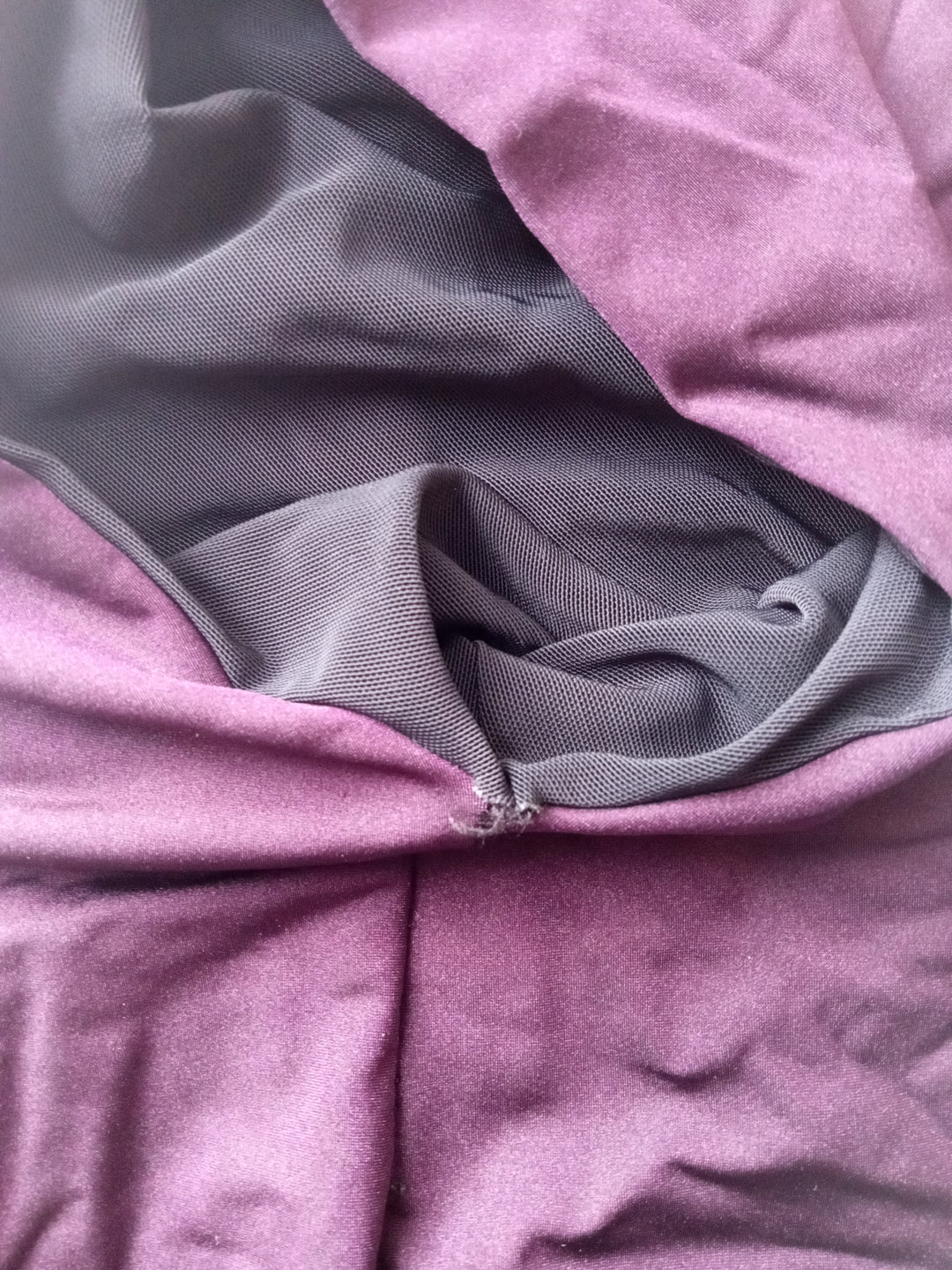 Slightly Flawed Boat Neck One-Piece Swimsuit - M