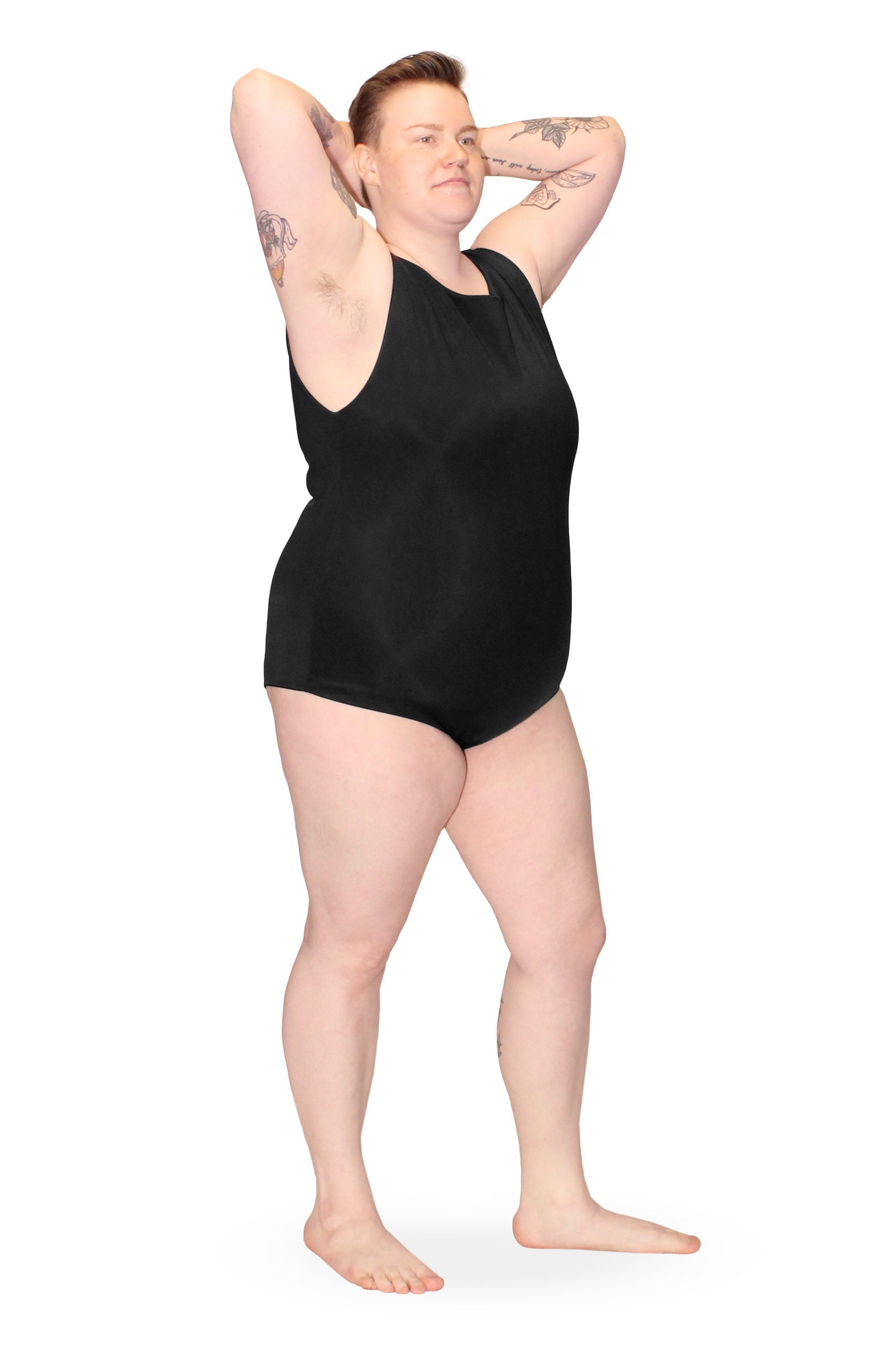 Boat Neck One-Piece Swimsuit – Origami Customs