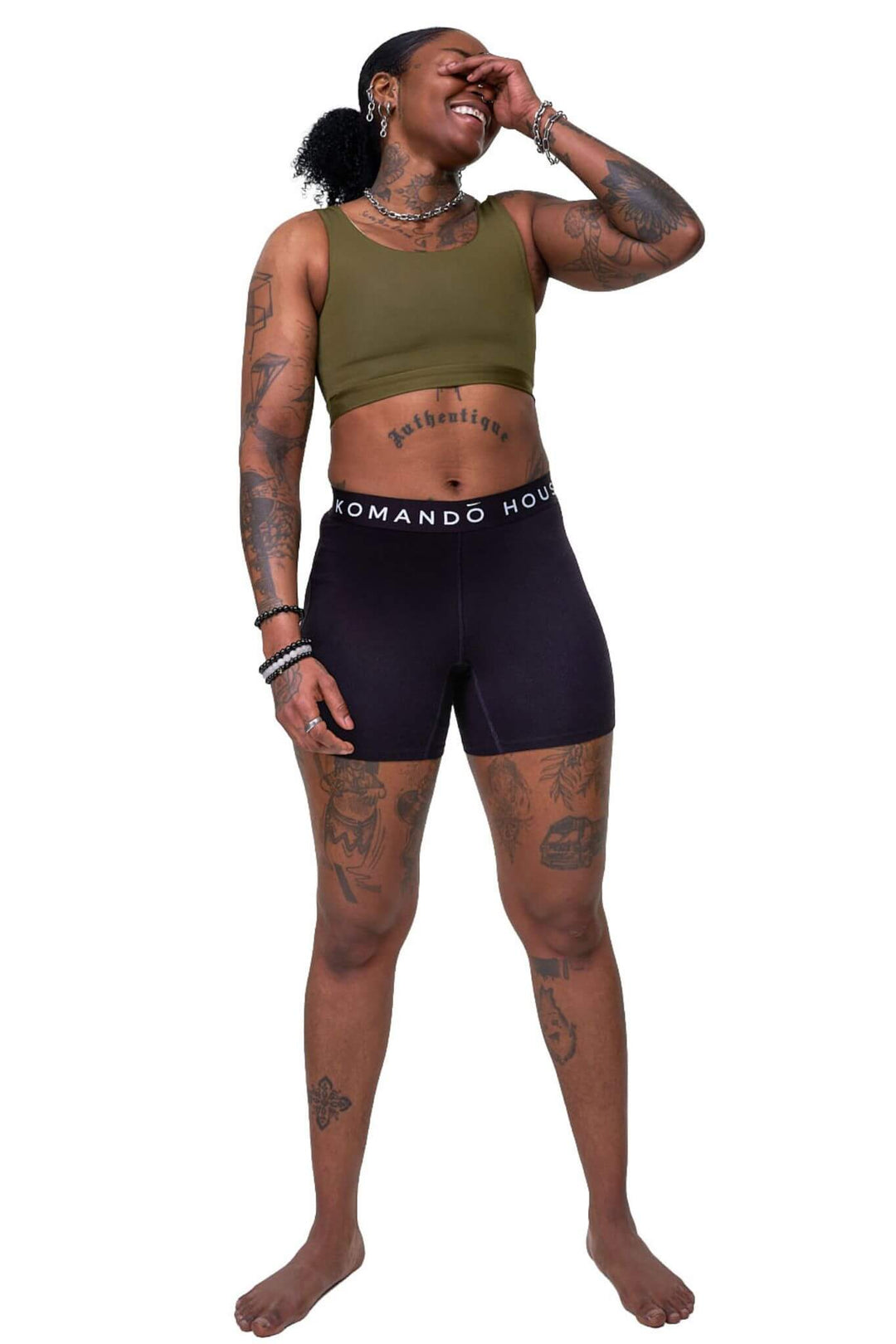 Lycra Bra Binder - Olive