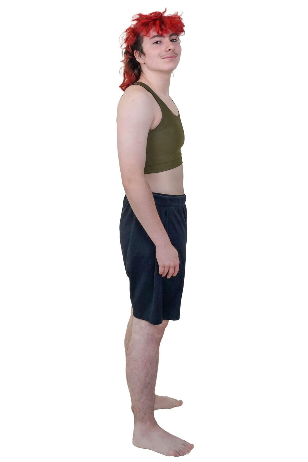 Reversible Lycra Soft Binder - Olive