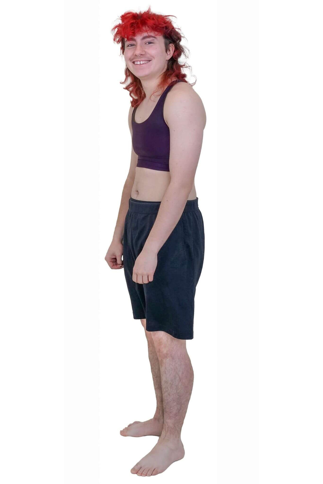 Reversible Lycra Soft Binder - Plum