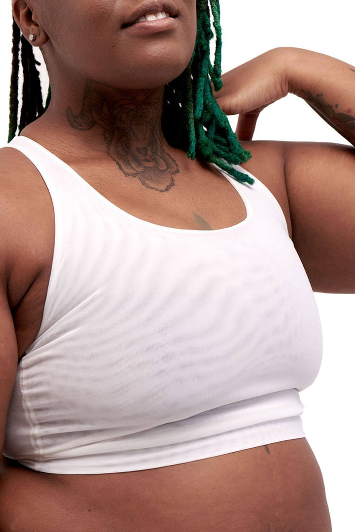 Ready-To-Ship Mesh Racerback Binder - Bone