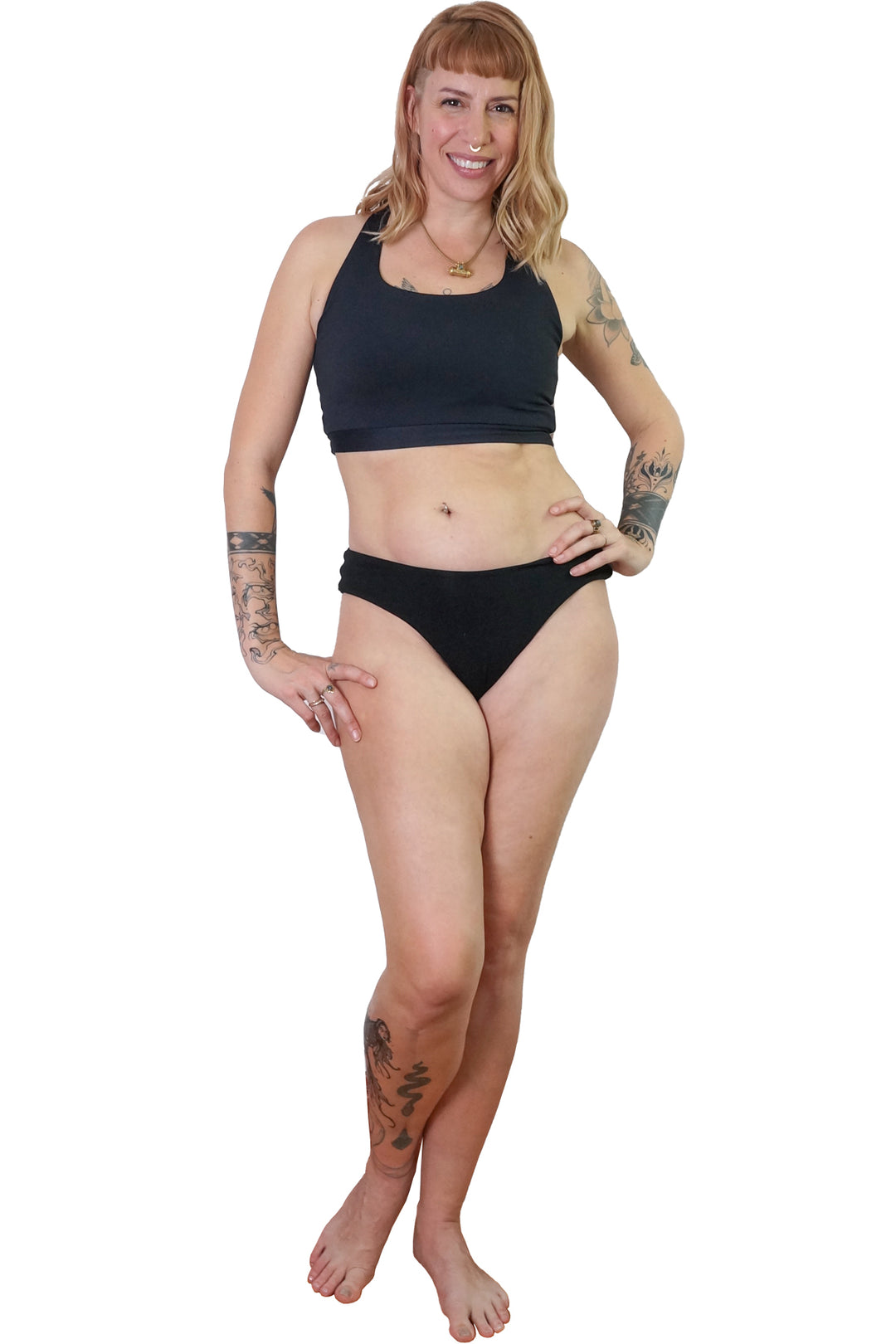 Bamboo Lounge Thong - Black