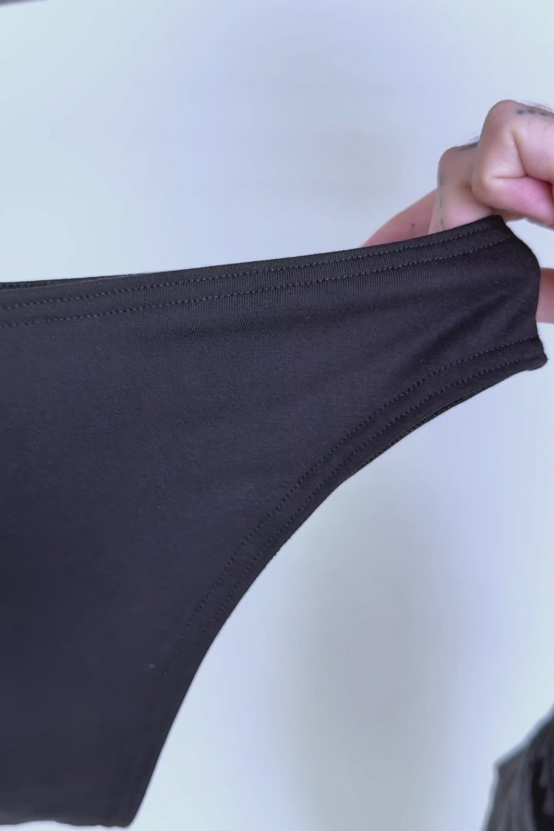 Bamboo Boyshort Undie- Black