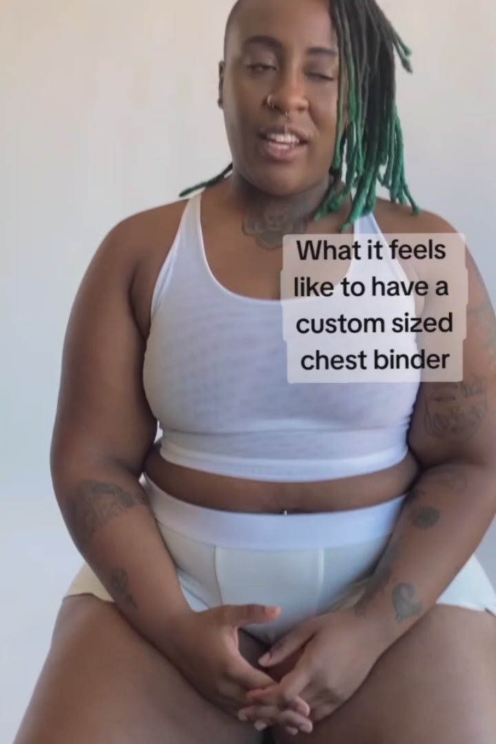 Mesh Racerback Binder - Bone