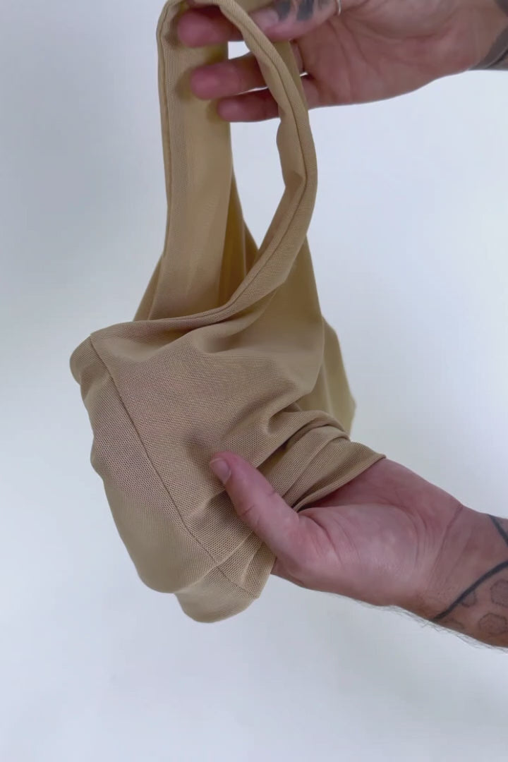 Mesh Racerback Binder - Bone